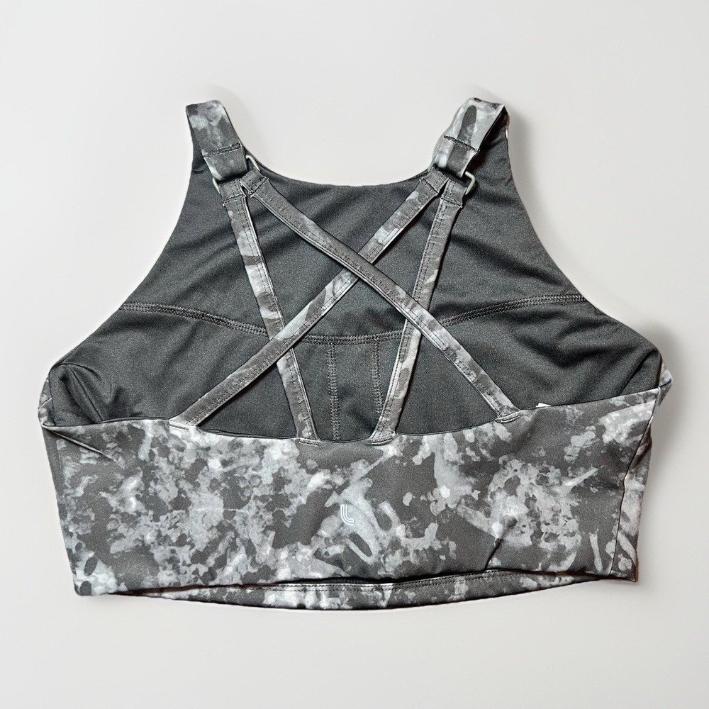 Lole Sports Bra Womens Size M Burst Up‎ Crossback Medium Support High Neck Yoga - Picture 2 of 7